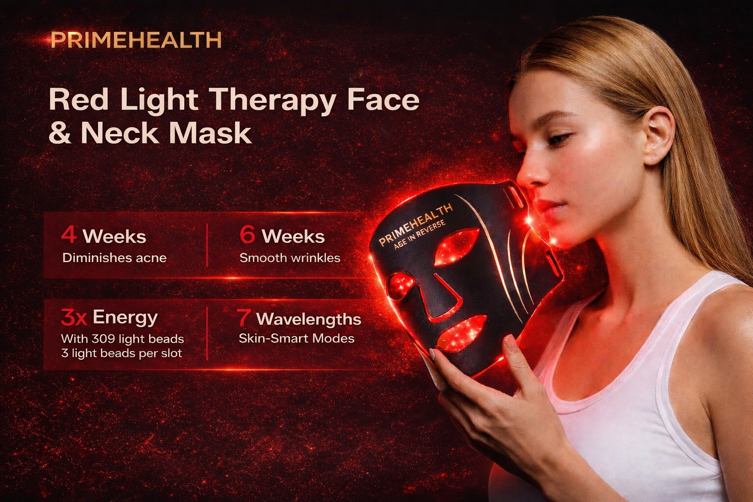 7 led lighttheraymas red light anti-aging
