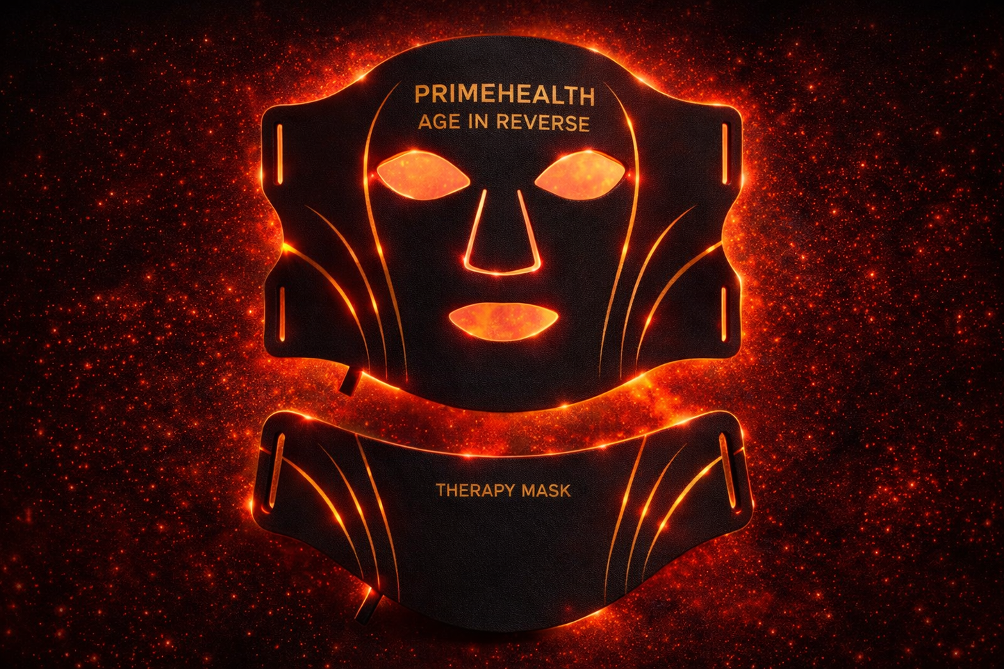 primehealth red light therapy face mask for anti-aging skin rejuvenation and collagen support